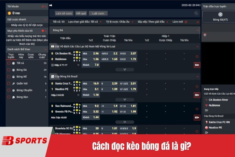 Cách đọc kèo bóng đá là gì?