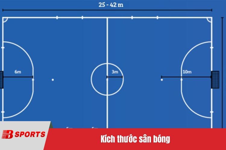 Kích thước sân bóng